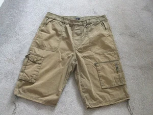 MENS SHORTS by CEDARWOOD STATE SIZE 36" WAIST. KHAKI GREEN/BROWN - Picture 1 of 11