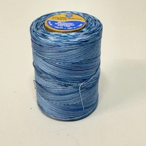 Coats & Clark Cotton Machine Quilting Multicolor Thread 1200yd-Blue Swirl - Picture 1 of 6