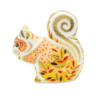 CHARTERWELLS Royal Crown Derby Autumn Squirrel Paperweight