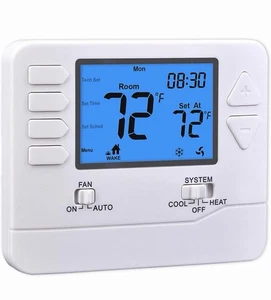 5-1-1 Day Programmable Thermostat for Home Conventional Single Stage - Picture 1 of 12
