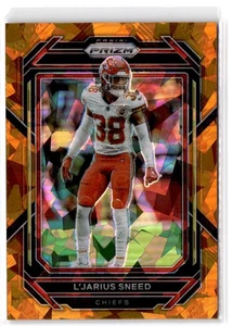 2022 Panini Prizm L'Jarius Sneed #146 Orange Ice Kansas City Chiefs - Picture 1 of 2