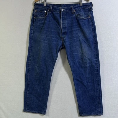VTG 90’s 1997 Levi’s 501xx Button Fly 555 Valencia Denim Jeans 40x31 (38x28) - Image 1 of 4