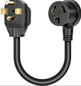 Dryer Adapter 4 Prong to 3 Prong Dryer Plug Outlet Adapter Power Cord NEMA 14-30 - Picture 1 of 11