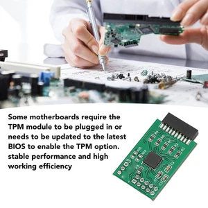Tpm 2.0 Module 20Pin Stable High Safety Durable Easy Operation 20Pin Tpm M AM - Afbeelding 1 van 24