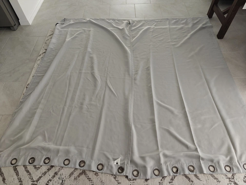 Lush Decor Rosalie Lace Trim Cream Light Filtering 2 Curtain Panel Set 52" x 95" - Image 1 of 4