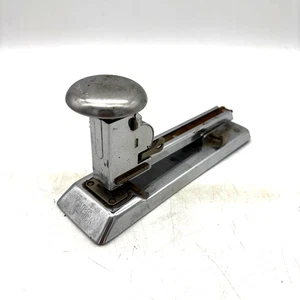 Vintage Ace Chrom Hefter Metall Industrie Schwerlast Büro Schreibtisch Silber Werkzeug - Bild 1 von 6