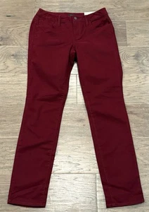 Ann Taylor Factory Damenhose Größe 4 rot kurvig dünnes Bein neu mit Etikett - Bild 1 von 6