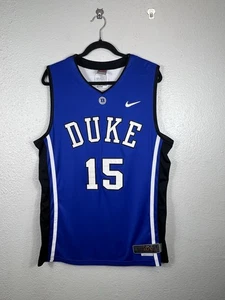 Nike Elite Duke Blue Devils Game Royal Blue Basketball Jersey Player #15 Size L - Picture 1 of 10