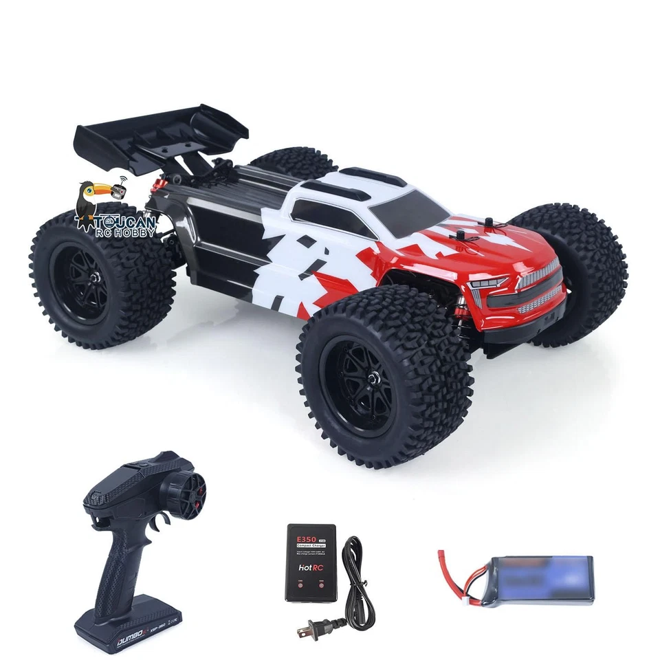 1:10 4*4 RTR RC Racing Truck 90KM/H Car Nylon Frame Carbon Fiber Shock Towers - Image 1 of 4