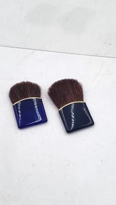 2 brochas bronceadoras planas vintage Estee Lauder azul dorado - Imagen 1 de 5