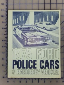 Ford Police Folleto 1973 original - Imagen 1 de 2