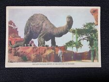 1933-1934 Chicago World's Fair, Il - Sinclair Dinosaur Exhibit Unposted Postcard