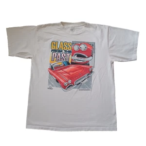 Vintage Corvette T Shirt Mens XL White Glass From The Past Single Stitch 90s - Picture 1 of 18