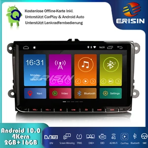 9" Android 10 DAB+Autoradio GPS CarPlay Für VW Passat Polo Golf 5/6 Tiguan Caddy - Bild 1 von 12