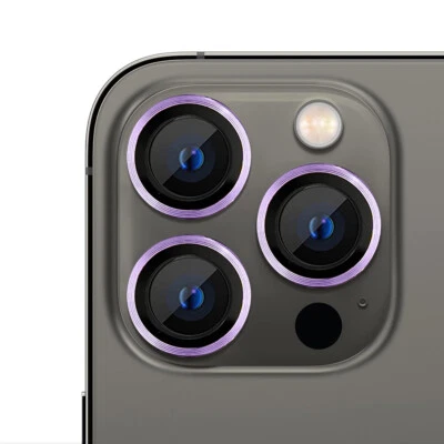 For iPhone 16 15 14 13 Pro Max Plus Tempered Glass Camera Lens Protector Metal - Image 1 of 4