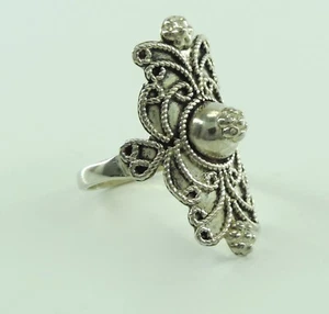 Anillo mujer vintage plata 835 (61 (19,4 mm Ø) - Imagen 1 de 5