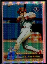 1996 Topps Chrome Refractor #39 Ivan Rodriguez Rangers HOF * Iconic Set! *