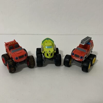 Blaze And The Monster Machines Diecast Lot of 3 - Mud Racing, Rescue Blaze & Zeg - Image 1 of 4