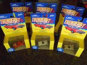 (6) Johnny Lightning ThunderJet 500 Pull Back HO Scale 50s Corvette 70s Camaro - Picture 1 of 9