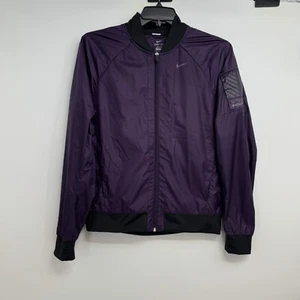 Nike Jacket Mens Size M Bomber Jacket Windbreaker Purple 519736-584 - Picture 1 of 11