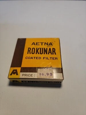 AETNA Rokunar 55mm 1A Coated Filter - Made in Japan - New . W PAPER WORK. - Image 1 of 4