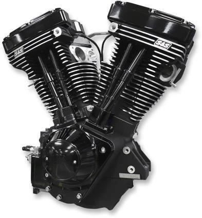 S&S Cycle - 310-0829 - V111 Long Block Engine, Black