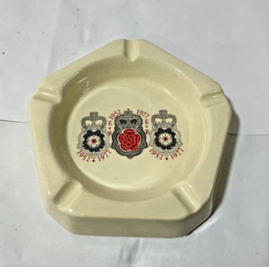 Vintage Ceramic Ashtray Fordham Pottery Celebration Queen’s Silver Jubilee - Picture 1 of 11