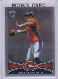 BROCK OSWEILER ROOKIE CARD 2012 Topps Chrome Football RC Broncos HOUSTON TEXANS - Bild 1 von 2