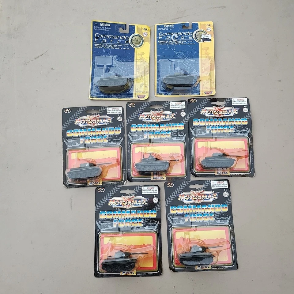 Motor Max Command Force Nº 76188 Y 57001 Metal Diecast Lote De 7 Tanques Foto 1 de 4