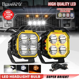 2x3 Inch Side Shooter LED Pods Cube Ditch Lights for 2014-2022 4Runner for JK JL - Picture 1 of 8