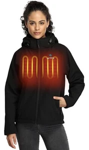 ORORO Women's 3-Zone Heated Classic Jacket Black size 2XL...Brand New - Picture 1 of 5