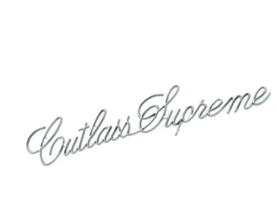 Emblema de maletero Oldsmobile Cutlass Supreme Script 1973-1977 #9634814 Foto 1 de 2