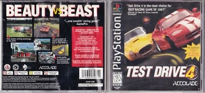 Test Drive 4 Greatest Hits (Sony PlayStation 1, 1997) *COMPLETE* - Image 1 of 2