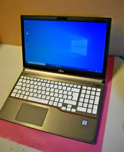 Fujitsu Lifebook E756 15,6" IPS Core i7 6600U 8GB RAM 256GB SSD DVD RW Win10 - Foto 1 di 7