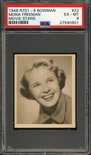 1948 R701-9 Bowman Movie Stars #22 Mona Freeman PSA 6