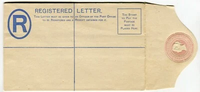 Barbados QV 1884 1d papelería postal registrada envi Impresión 3 un: sin listar H&G Foto 1 de 2