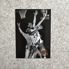 Bob Cousy Signed Autographed 1996 Topps Stars Card Auto Boston Celtics #110