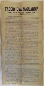 Bundle D'Avant-Garde Fighters Socialist Republicans Election 1919 Lazio - Picture 1 of 3