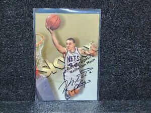1998 Skybox Keith Van Horn On Card Autograph New Jersey Nets NBA 