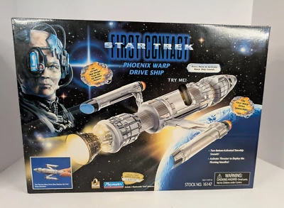 Star Trek Primer Contacto Playmates Phoenix Warp Drive Ship 1996. NISB #022330 Foto 1 de 4