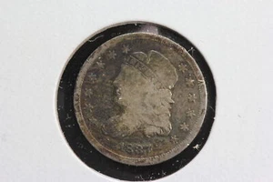 1837 Capped Bust Half Dime Large 5 C Variety 4HPX - Picture 1 of 4