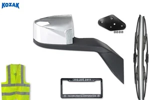 Espejo retrovisor capó cromado pasajero 82361058 compatible con Volvo VNL 2004-2017 - Imagen 1 de 10