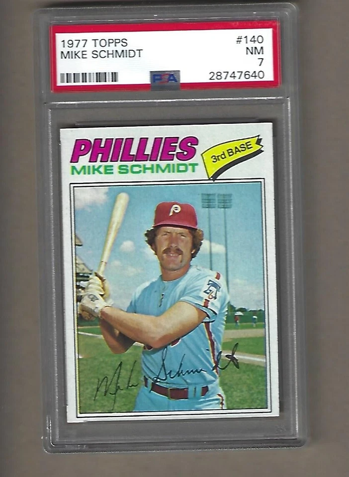 Topps Mike Schmidt 1977 # 140 PSA 7 Foto 1 de 1