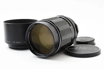 READ!  6 Elements PENTAX SMC TAKUMAR 135mm f/2.5 MF Lens w/ Hood From JAPAN - Image 1 of 4