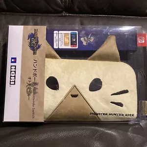 Palico Otomo Airou Monster Hunter Rise Hand Pouch Carrying Case Nintendo Switch - Picture 1 of 8