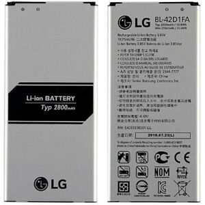 LG  High Capacity Battery BL-42D1FA 2800mAh 10.8Wh 3.85v