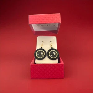 Orecchini Haiti personalizzati esclusivi - orecchini 3D di lusso - oro nero - Yves D - Foto 1 di 12