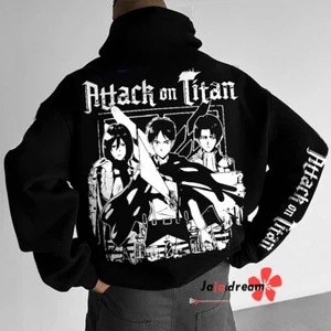 Attack on Titan Anime Manga Kapuzen Sweatshirt Hoodie Hooded Sports Sweater Coat - Picture 1 of 2