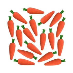 New 18 Mini Garden Carrots Bowl Vase Filler Home Decor Farm Spring Easter Bunny - Picture 1 of 3