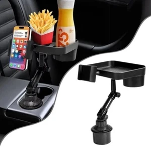 Car Cup Holder Tray with Phone Stand and Food Table - Multi-Functional Anti-Slip - Zdjęcie 1 z 8